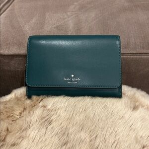 Kate Spade Kerri Deep Jade Leather Crossbody - NWT
